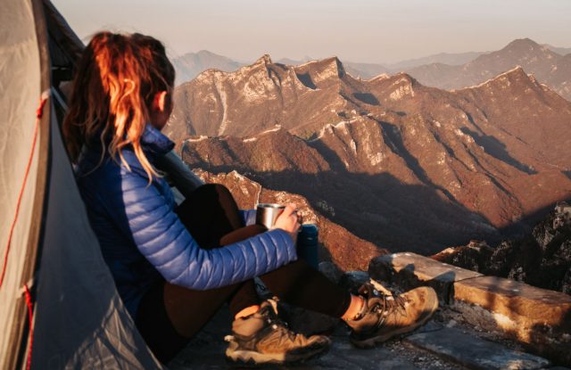 réveil sur la grande muraille de chine