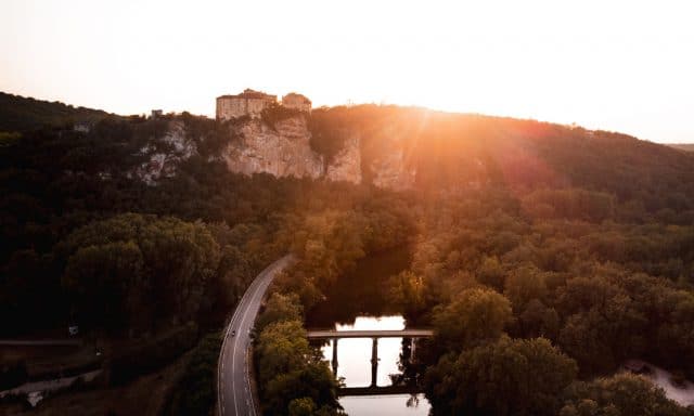 couche de soleil sur bruniquel